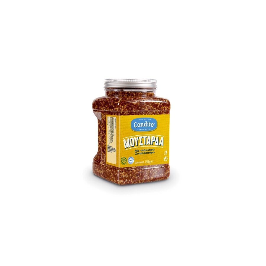 Μουστάρδα με ολόκληρο σιναπόσπορο 1,5kg